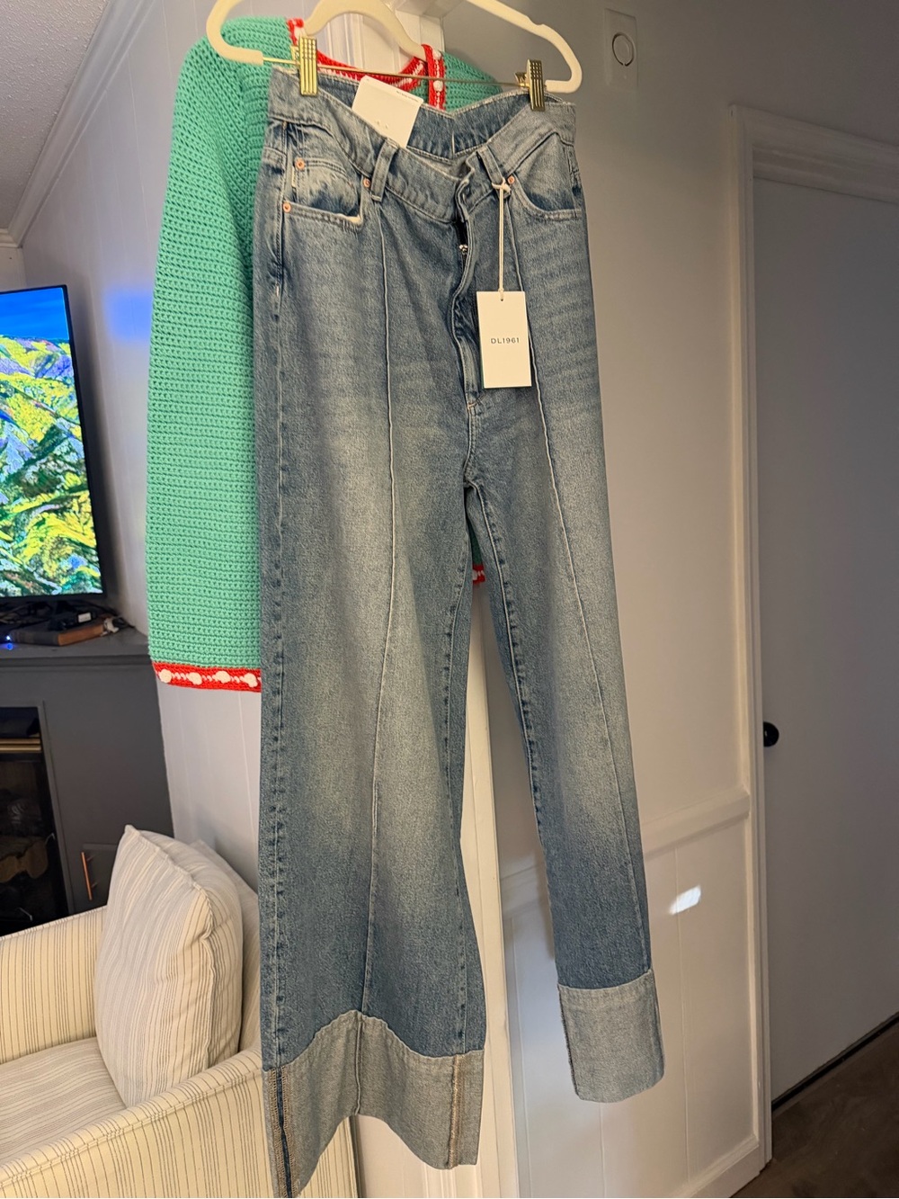 DL1961 Hepburn High-Rise Wide Leg Jeans - Picture 2 of 2